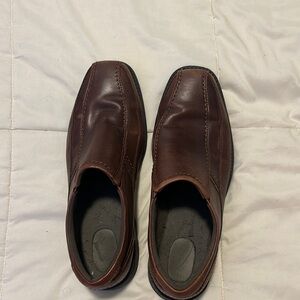 Rockport Brown Leather Slip-On Loafers